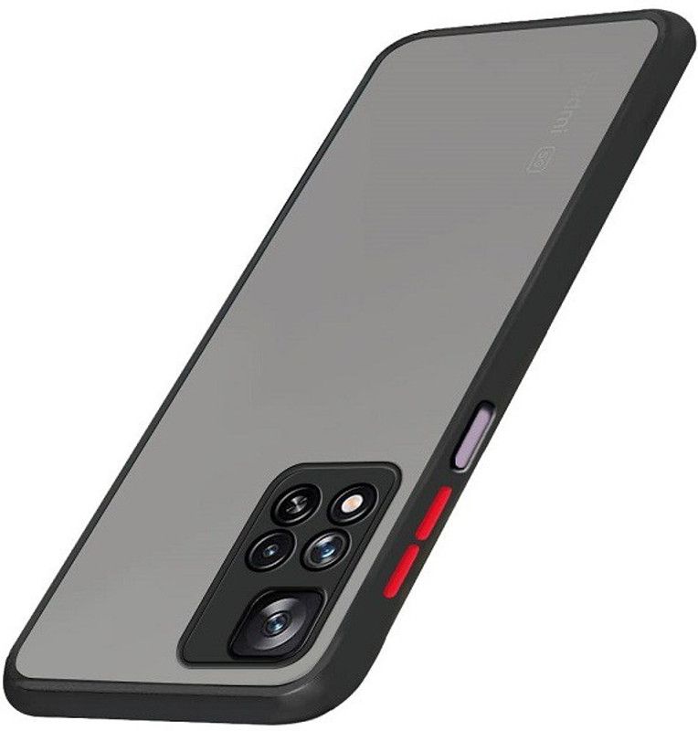 SIMPLIFONE Back Cover for Xiaomi 11i 5G / 11i  (Black, Pack of: 1)