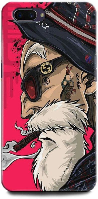 GRAFIQE Back Cover for OPPO A3s/ Master Roshi, Anamie, smoky old man, Dragon Ball Z  (Multicolor, Shock Proof, Pack of: 1)