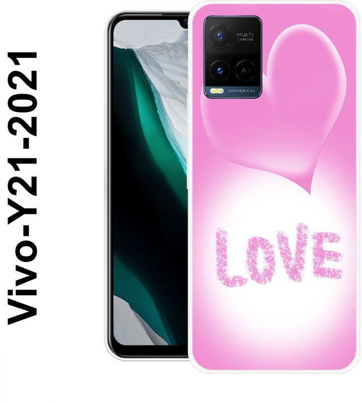PALWALE BALAJI Back Cover for Vivo Y21, Vivo Y21 2021, Vivo Y33s, Vivo Y21T, Vivo Y21A, Vivo Y21E, Vivo Y33T  (Pink, White, Grip Case, Silicon)