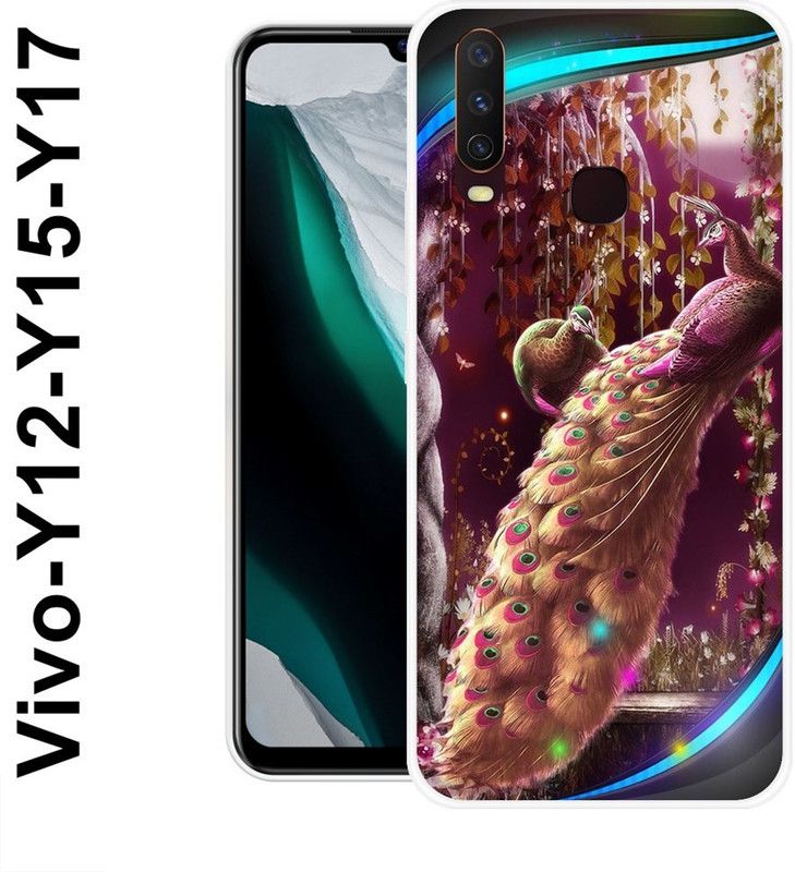 SHIVKUDI Back Cover for Vivo Y12, Vivo Y15, Vivo Y17  (Multicolor, Silicon)