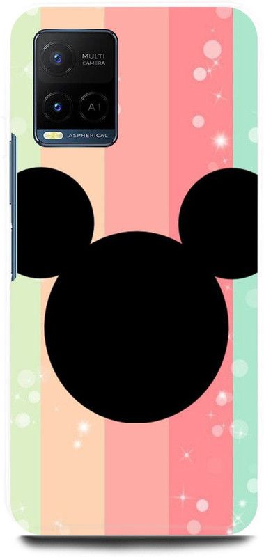 play fast Back Cover for Vivo Y33s, V2109 MICKEY, MOUSE, MINNIE, MOUSE, RAINBOW, LOVE  (Multicolor, Hard Case, Pack of: 1)