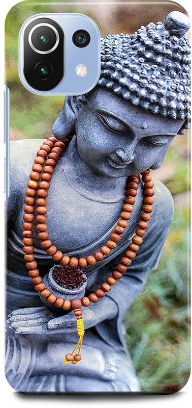 JUGGA Back Cover for Mi 11 Lite, GAUTAM, BUDDHA, NAMO, BUDDHAYE  (Blue, Hard Case, Pack of: 1)