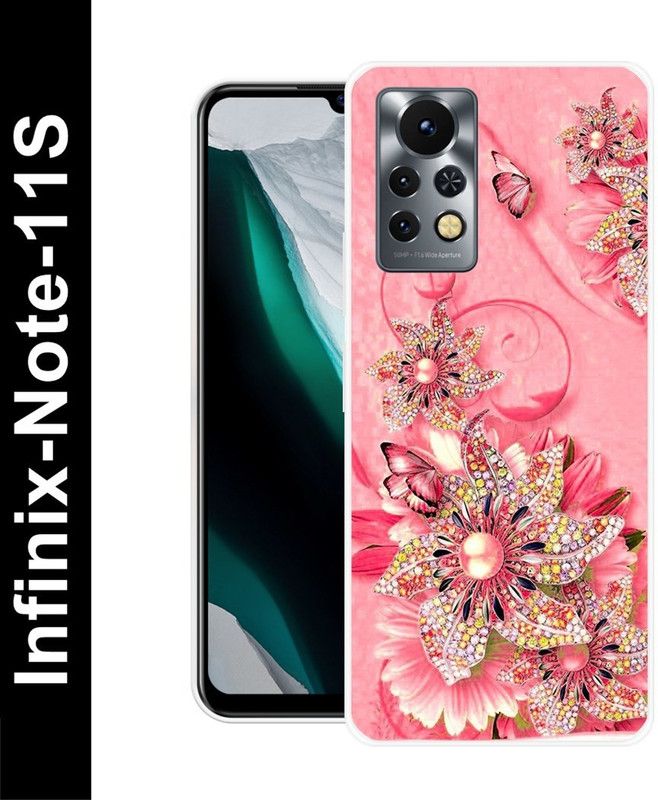 Aabra Back Cover for Infinix Note 11S  (Pink, Flexible, Silicon, Pack of: 1)
