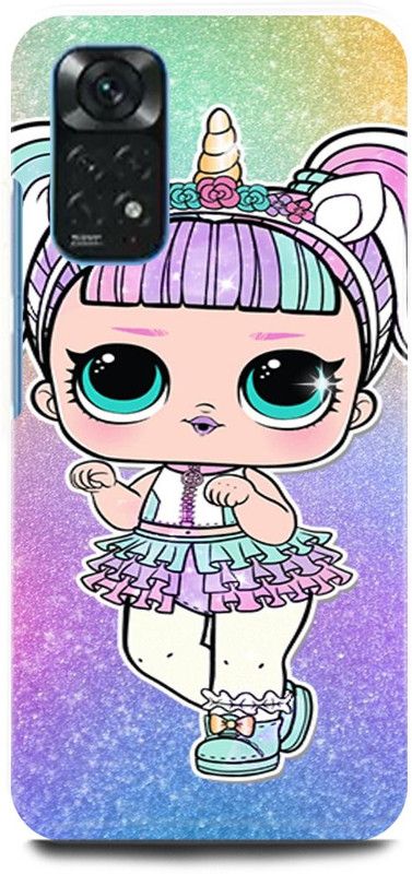 play fast Back Cover for Redmi Note 11 UNICORN, LOL, DOLL, TEDDY  (Multicolor, Hard Case, Pack of: 1)