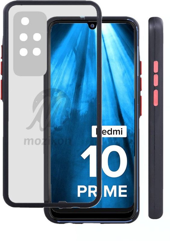 MOZIKON Back Cover for Mi 10 Prime, REDMI 10 Prime  (Black, Pack of: 1)