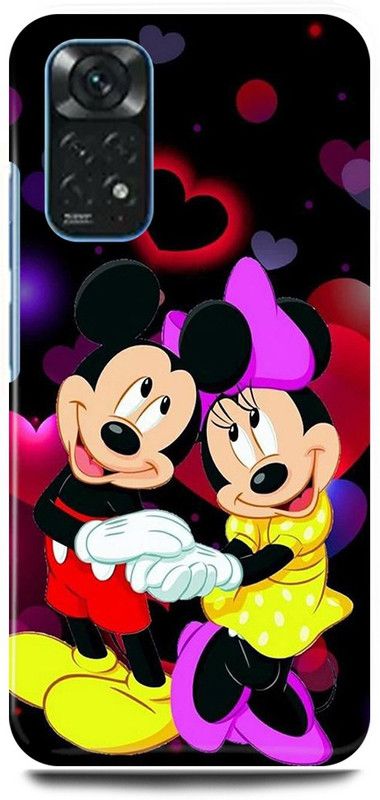 play fast Back Cover for Redmi Note 11 MICKEY, MOUSE, MINNIE, MOUSE, DOLL  (Multicolor, Hard Case, Pack of: 1)