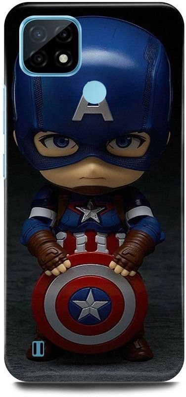 FRONK Back Cover for Realme C21, RMX3201, CAPTAIN, AMERICA, AVENGER, AVENGERS  (Blue, Hard Case, Pack of: 1)