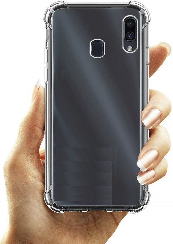 CELLCAMPUS Bumper Case for Vivo Y91  (Transparent, White, Grip Case, Pack of: 1)