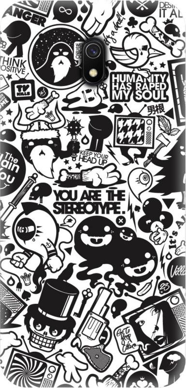 Smutty Back Cover for Mi Redmi 8A, MZB8458IN - Doodle Print  (Multicolor, Hard Case, Pack of: 1)