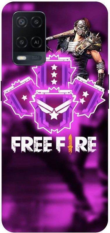 Bluvver Back Cover for Oppo A54, CPH2239, Printed Free Fire Game Back Cover  (Multicolor, Hard Case, Pack of: 1)