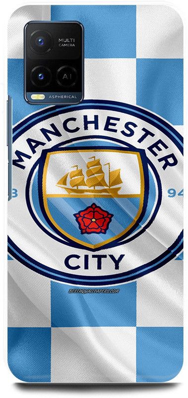 play fast Back Cover for Vivo Y33T, V2146 MANCHESTER, UNITED, LOGO, SIGN, FOOTBALL  (Blue, Hard Case, Pack of: 1)