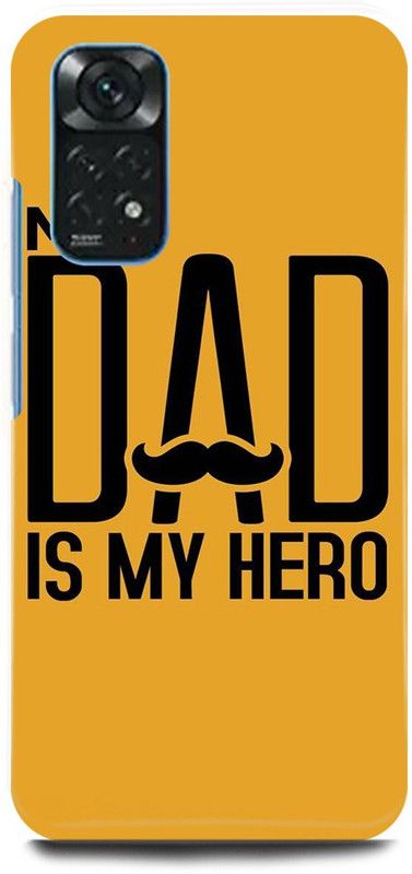 play fast Back Cover for Redmi Note 11 MOM, DAD, MOTHER, FATHER, LOVE  (Yellow, Hard Case, Pack of: 1)