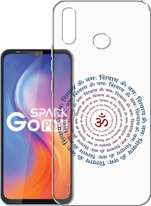 HANIRY Back Cover for Tecno Spark GO Plus / Tecno BB4K back cover / OM NAMAH SHIVAY HINDI TEXT / Design / PNG_48  (Multicolor, Flexible, Silicon, Pack of: 1)
