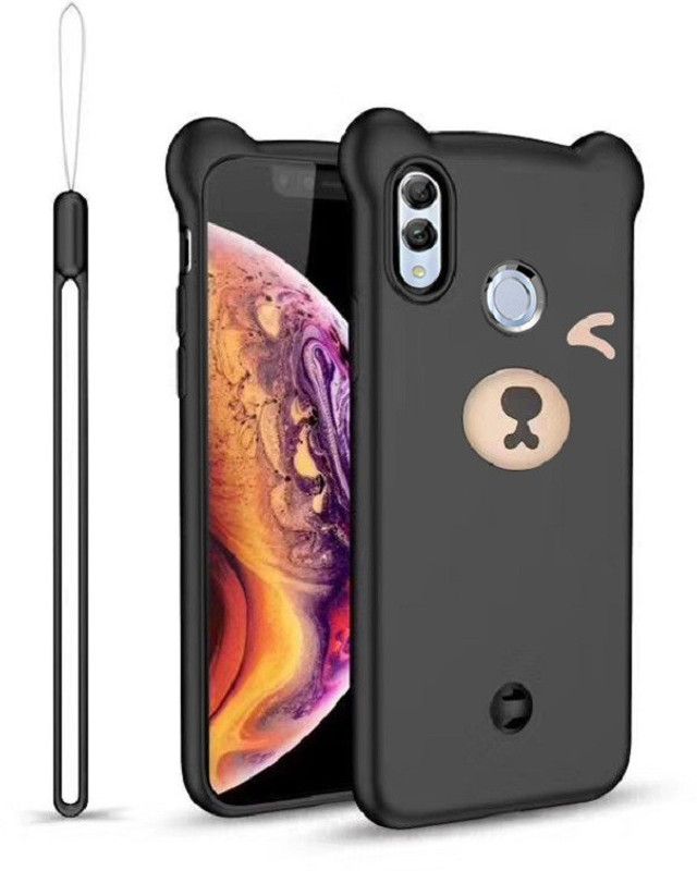 Vikeko Back Cover for Realme 3i  (Black, Cases with Holder, Pack of: 1)