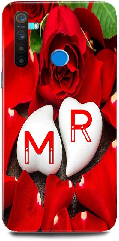 MP ARIES MOBILE COVER Back Cover for Realme 5/RMX1911,M Loves R Name,M Name, R Letter, Alphabet,M Love R NAME  (Multicolor, Hard Case, Pack of: 1)