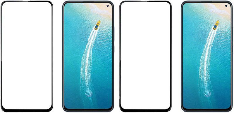 HOBBYTRONICS Edge To Edge Tempered Glass for Vivo V17, Vivo V17 Pro, Vivo V19  (Pack of 2)
