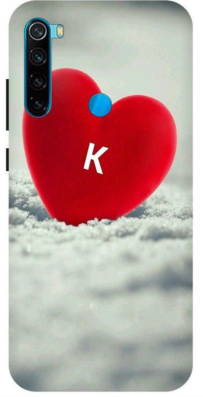 THESTONEWELL Back Cover for Redmi note8 k letter k alphabet k word k name cases cover  (Multicolor, Shock Proof, Pack of: 1)