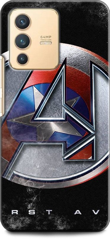Wall Art Back Cover for Vivo V23 PRO (5G) CAPTAIN AMERICA, AVENGERS, MARVEL, COMICS, SHEILD, SUPERHERO  (Multicolor, Dual Protection, Pack of: 1)