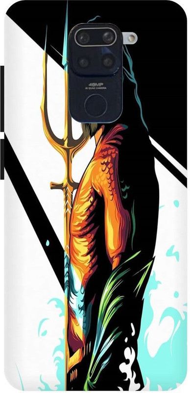 PICHKU Back Cover for REDMI NOTE 9-M2003J15SC-AQUA,MAN,AVENGERS,SUPER,HERO,END,GAME,SUIT  (Gold, Hard Case, Pack of: 1)