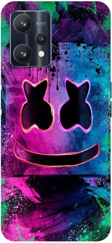 THE NARAYANA COLLECTIONS Back Cover for REALME 9 PRO- RMX3471-MARSHMELLO,SMOKE,SMILE,NEON  (Multicolor, Hard Case, Pack of: 1)