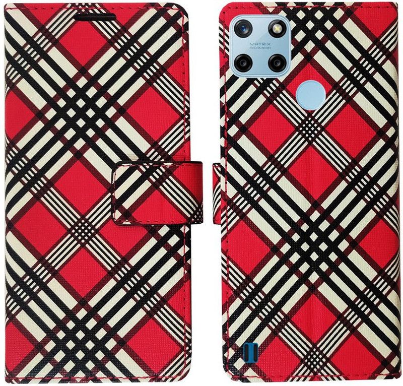 AD Enterprises Flip Cover for Realme C25Y  (Pink, Magnetic Case, Pack of: 1)