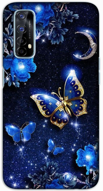 CROKIAN Back Cover for Realme 7, Realme Narzo 20 Pro, Realme Narzo 30 Butterfly Back Cover  (Blue, Hard Case)