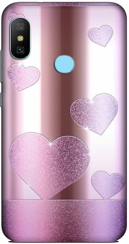 CROKIAN Back Cover for Redmi 6 Pro Heart Design Back Cover  (Multicolor, Hard Case, Pack of: 1)