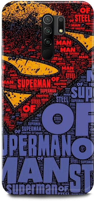 Dimora Back Cover for POCO M2, MZB0957IN, SUPERMAN LOGO SUPERMAN SIGN SUPERHERO  (Purple, Hard Case, Pack of: 1)