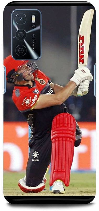 FUGGA Back Cover for OPPO A16, ABHRHAM, DE VILLERS 360 RCB, PLAYER  (Green, Hard Case, Pack of: 1)