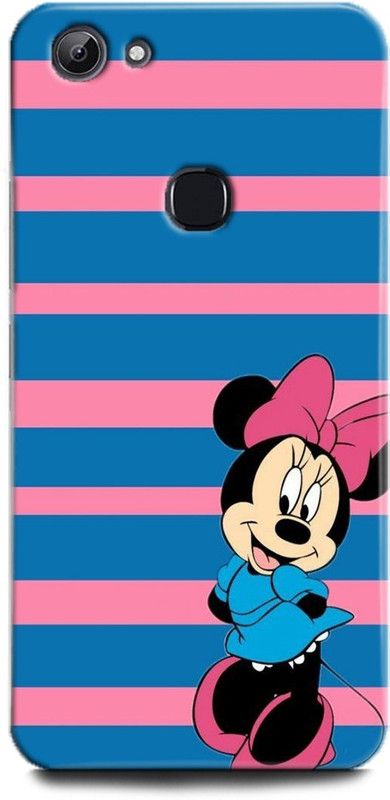 WallCraft Back Cover for Vivo Y81, Vivo 1803 MINNIE MOUSE, FINE PINK ART, CARTOON, DISNEY  (Multicolor, Dual Protection, Pack of: 1)