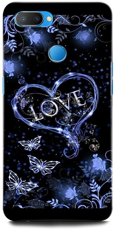 ORBIQE Back Cover for Realme 2 RMX1805 LOVE, HEART, COUPLE LOVE, BLUE HEART, LIFELINE  (Multicolor, Hard Case, Pack of: 1)
