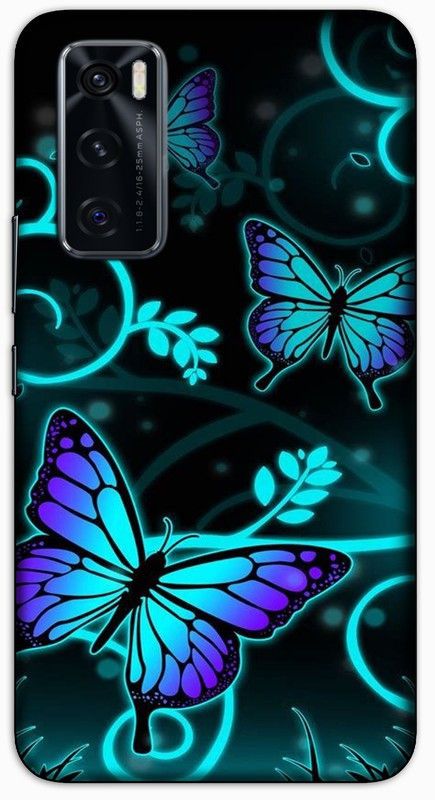 CROKIAN Back Cover for ViVO V20 SE buttarfly Back Cover  (Multicolor, Hard Case, Pack of: 1)