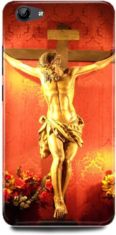 FUGGA Back Cover for vivo Y55S, 1606, YESHU, MASIH, CRISTIAN, GOD, BHAGWAN  (Orange, Hard Case, Pack of: 1)