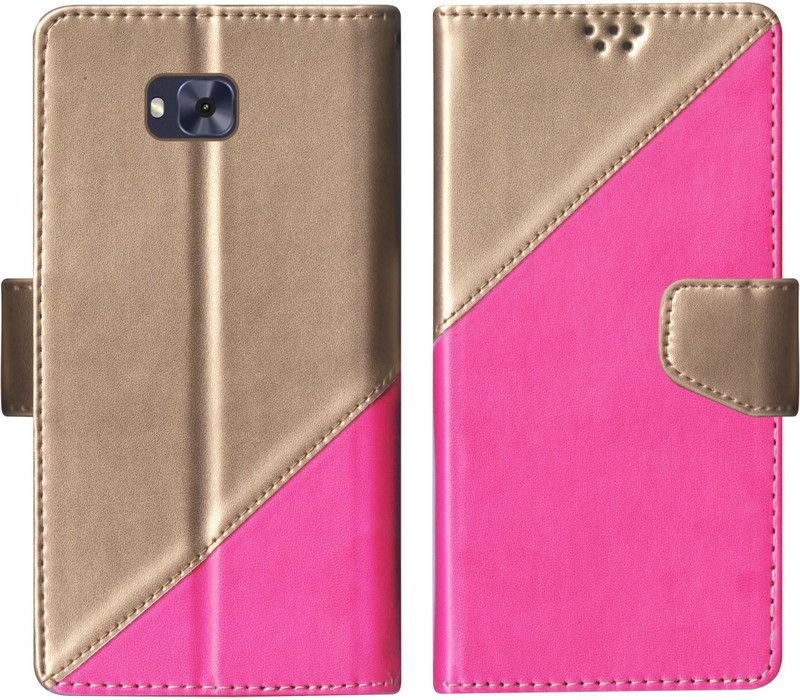 sales express Flip Cover for Asus Zenfone 4 Selfie Multicolor  (Pink, Shock Proof, Pack of: 1)