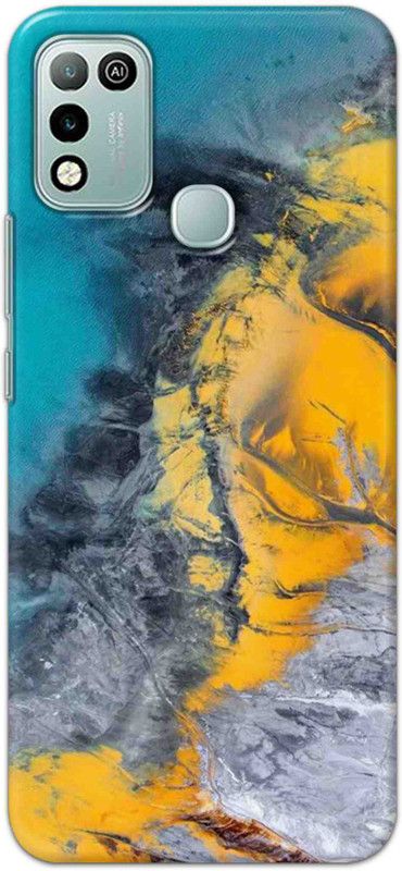 NDCOM Back Cover for Infinix Hot 10 Play Water And Colors Printed  (Multicolor, Hard Case, Pack of: 1)