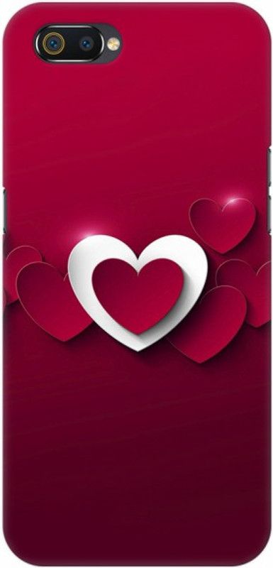 Hizowah Enterprises Back Cover for Realme C2  (Red, Pack of: 1)
