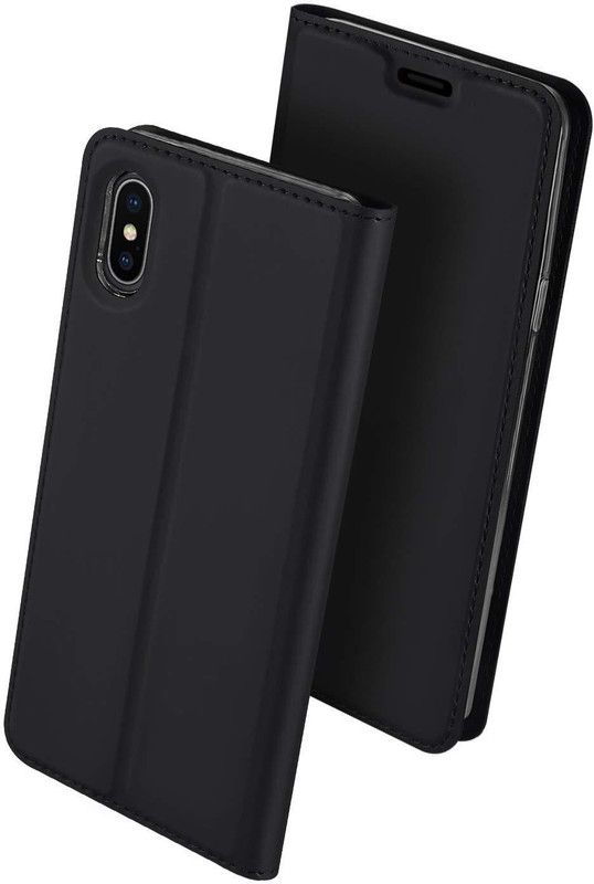 Kapa Flip Cover for Apple iPhone XS Max  (Black, Pack of: 1)