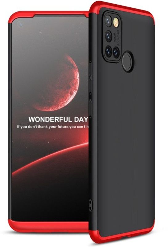 Cermarise Front & Back Case for Realme 7i  (Red, Dual Protection, Pack of: 1)