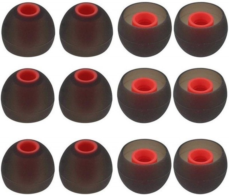 THE DARK NIGHT Somapa 12 Pcs Soft Silicone Multi Color Rubber Earbuds ... In The Ear Headphone Cushion  (Pack of 1, Multicolor)