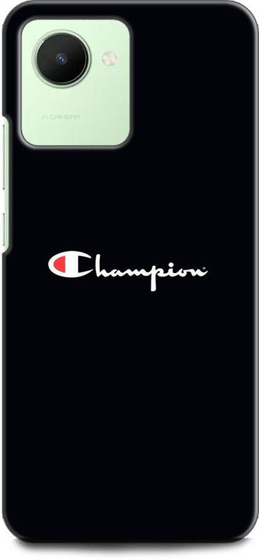 WallCraft Back Cover for Realme C30s, RMX3690 CHAMPION, LOGO, BLACK, QUOTES  (Multicolor, Dual Protection, Pack of: 1)