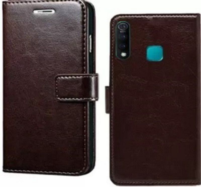 kentop Flip Cover for VIVO Y15  (Black, Shock Proof, Pack of: 1)
