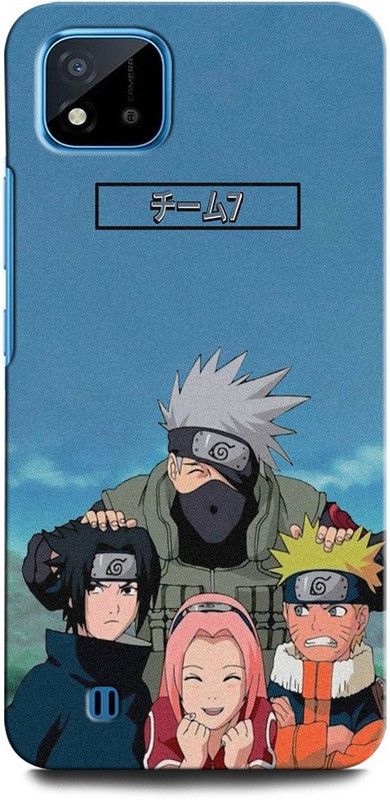 GRAFIQE Back Cover for Realme C11 2021 NARUTO, ANIME, NEON, GOKU  (Multicolor, Shock Proof, Pack of: 1)
