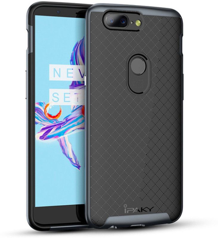 IPAKY Back Cover for OnePlus 5T  (Grey)