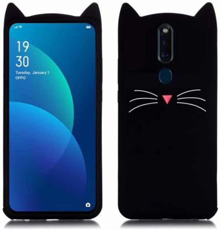 UNQMobi Back Cover for Oppo F11  (Black, 3D Case, Pack of: 1)