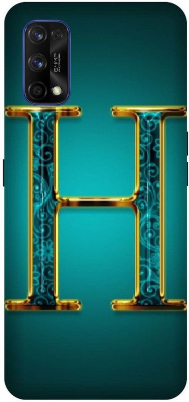 UMPRINT Back Cover for Realme 7 Pro H H latter Alphabet Printed Back Cover  (Multicolor, Hard Case, Pack of: 1)
