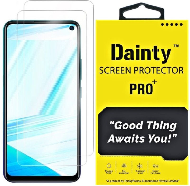 Dainty Tempered Glass Guard for Vivo V17  (Pack of 2)