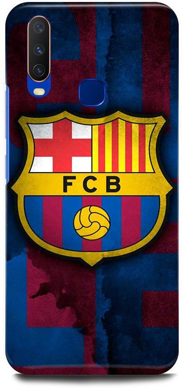 FUGGA Back Cover for Vivo Y15, 1901, FCB, BARCELONA, SIGN, FOOTBALL, SPORTS, SYMBOL  (Multicolor, Hard Case, Pack of: 1)