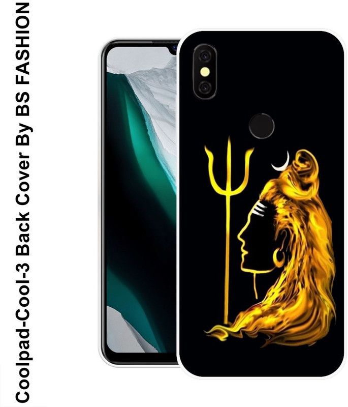 BSRAJ Back Cover for Coolpad Cool 3  (Black, Gold, Grip Case, Silicon)