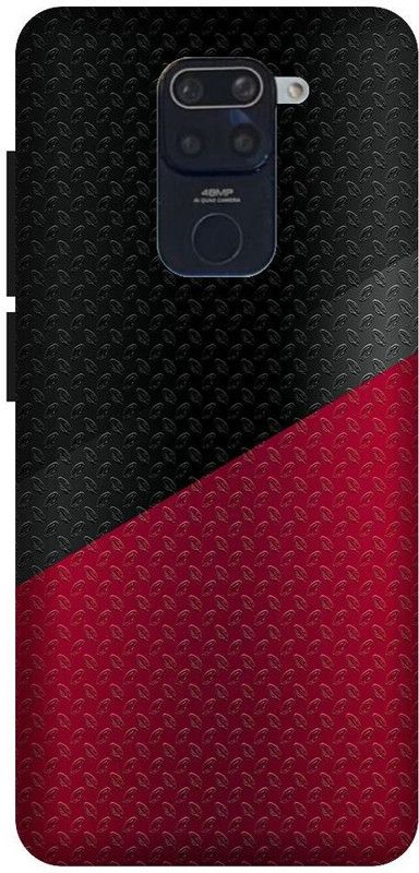 BYXIS Back Cover for Redmi Note 9  (Black, Red, Shock Proof, Pack of: 1)