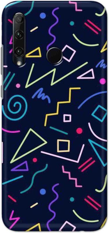 NDCOM Back Cover for Honor 20i Geometric Pattern Printed  (Multicolor, Hard Case, Pack of: 1)